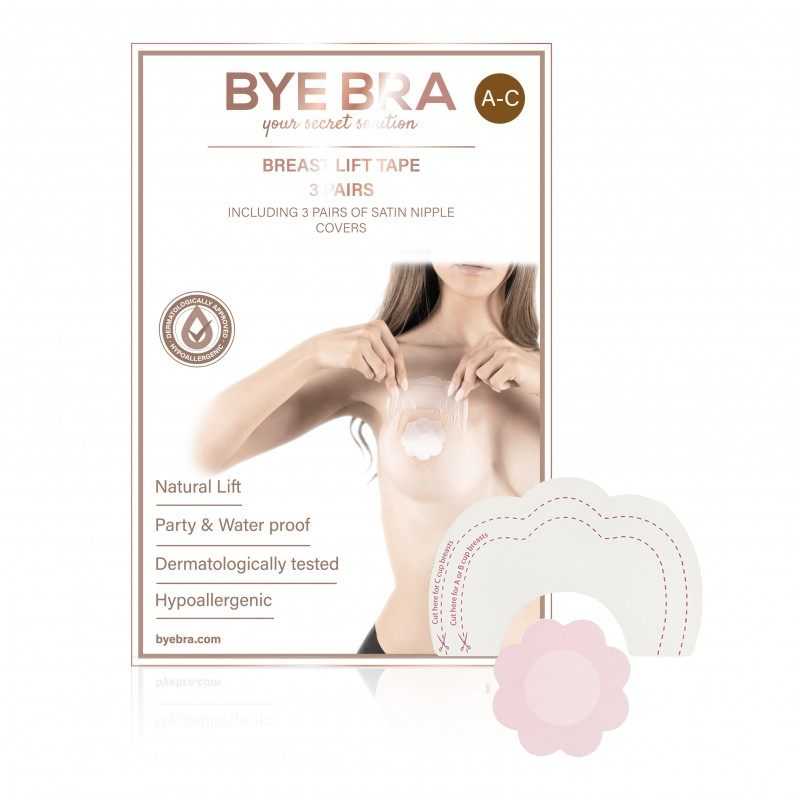 Buy Bye Bra - Breast Lift & Silk Nipple Covers A-C 3 Pairs with the best price