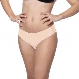 Buy Bye Bra - Invisible Thong (Nude & Black 2-Pack) M with the best price