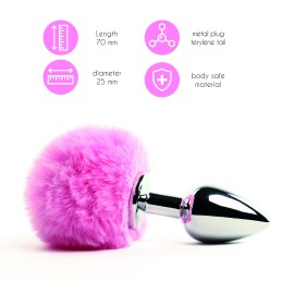 FeelzToys - Bunny Tails Butt Plug Pink