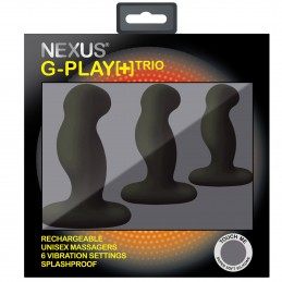 Nexus - G-Play Trio Plus Unisex Vibraatorite Komplekt S/M/L Must|ANAAL LELUD