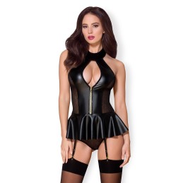 Obsessive - 859-COR-1 Corset & Thong L/XL