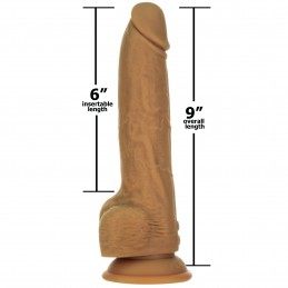 Naked Addiction - Thrusting Dong with Remote 23cm Caramel|VIBRAATORID