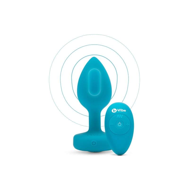 B-Vibe - Vibrating Jewel Plug S/M Aquamarine