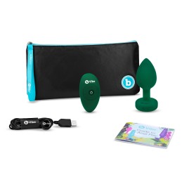 B-Vibe - Vibrating Jewel Plug M/L Emerald|ANAL PLAY