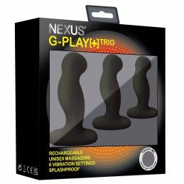 Nexus - G-Play Trio Plus Комплект Унисекс Вибраторов S/M/L Чёрные|ВИБРАТОРЫ