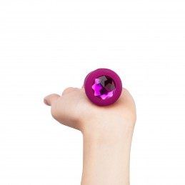 B-Vibe - Vibrating Jewel Plug S/M Pink Ruby|ANAAL LELUD