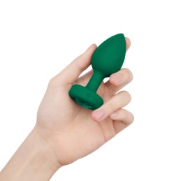 B-Vibe - Vibrating Jewel Plug M/L Emerald|ANAL PLAY