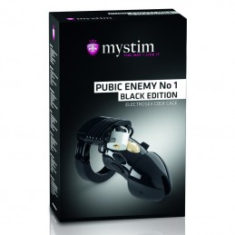Mystim - Pubic Enemy No 1 E-Stim Cock Cage|BDSM