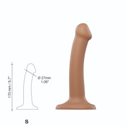 STRAP-ON-ME - SEMI-REALISTIC DUAL DENSITY PAINDUV DILDO KARAMELL