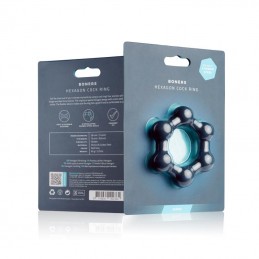 Buy Boners - Hexagon Cockring With Steel Balls with the best price