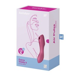 SATISFYER - CURVY TRINITY 3 ДВУСТОРОННИЙ ВАКУУМНЫЙ СТИМУЛЯТОР С ВИБРАТОРОМ