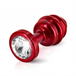 Buy DIOGOL - ANO BUTT PLUG RIBBED RED 25MM with the best price