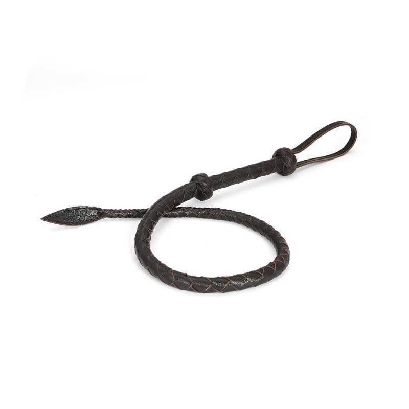 Buy Dark Brown Leather Handcrafted Whip with the best price