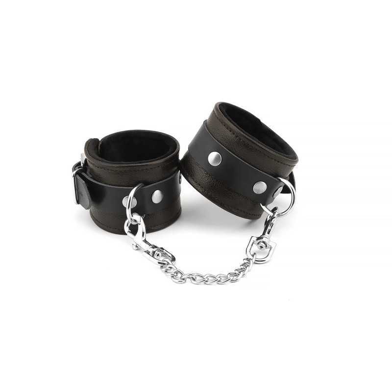 Buy Dark Brown Leather Handcuffs with the best price