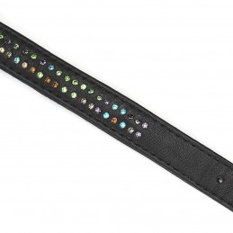 Buy Handcrafted Leather Collar with Rhinestones with the best price