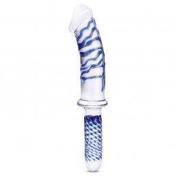 Glas - Realistic Double Ended Glass Dildo with Handle|DILDOD