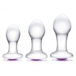 Glas - Bling Bling Glass 3 pc Anal Training Kit|ANAAL LELUD