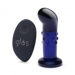 Glas - Rechargeable Remote Controlled Vibrating Dotted G-Spot/P-Spot Plug|АНАЛ