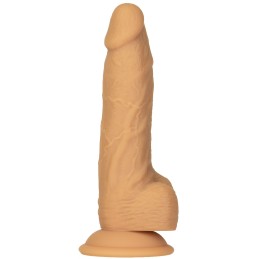 Naked Addiction - Pöörlev Ja Vibreeriv Iminapaga Dildo Caramel 20cm