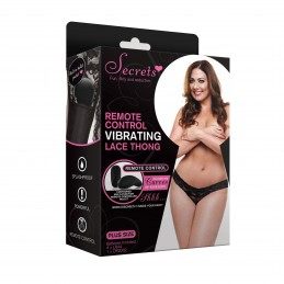 Secrets Vibrating Panties - Lace Thong Pink Queen Size|VIBRAATORID