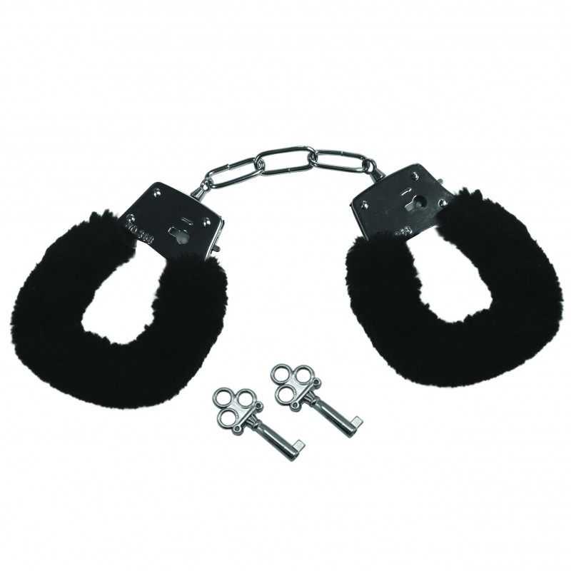 Buy Sportsheets - Sex & Mischief Furry Handcuffs Black with the best price