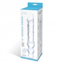 Glas - Double Ended Glass Dildo with Anal Beads|DILDOS