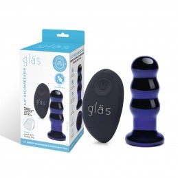 Glas - Rechargeable Remote Controlled Vibrating Beaded Buttplug|ANAAL LELUD
