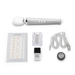 Le Wand - Petite All That Glimmers Rechargeable Vibrating Massager White