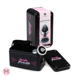 SECRET PLAY - BLACK JEWELLED METAL BUTT PLUG