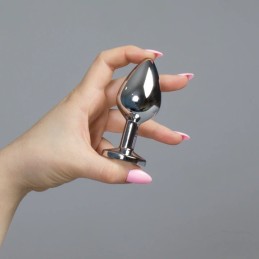 SECRET PLAY - BLACK JEWELLED METAL BUTT PLUG