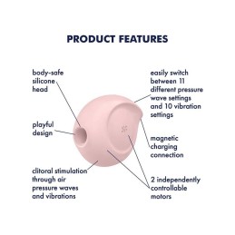 Satisfyer - Sugar Rush Rose Õhkstimulaator + Vibraator