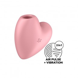 SATISFYER - CUTIE HEART AIR PULSE VIBRATOR|AIR STIMULATORS