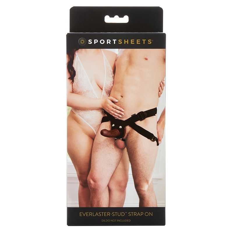 SPORTSHEETS - EVERLASTER STUD HARNESS (WITHOUT DILDO)|STRAP-ON