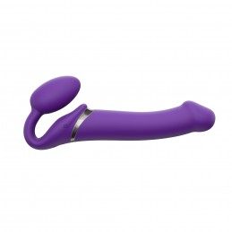 Strap-On-Me - Vibrating Bendable Strap-On L Purple|VIBRATORS