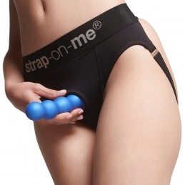 Buy Strap-On-Me - Dildo Plug Balls Metallic Blue S with the best price