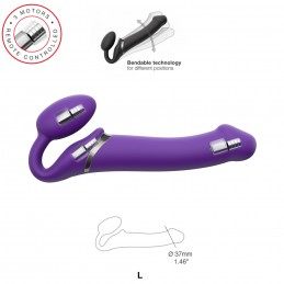 Strap-On-Me - Vibrating Bendable Strap-On L Purple|ВИБРАТОРЫ