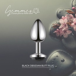 Buy LA GEMMES - METAL BUTT PLUG BLACK OBSIDIAN with the best price