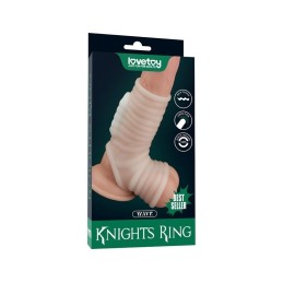 LoveToy Wave Knight Vibrating Penis Sleeve With Scrotum Ring