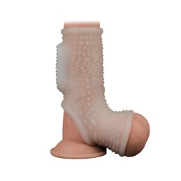 LoveToy Drip Knight Vibrating Penis Sleeve With Scrotum Ring