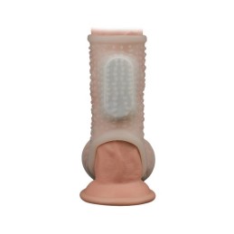LoveToy Drip Knight Vibrating Penis Sleeve With Scrotum Ring