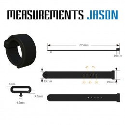 Velv'Or - Rooster Jason Size Adjustable Firm Strap Design Cock Ring Black|COCK RINGS