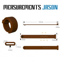 Velv'Or - Rooster Jason Size Adjustable Firm Strap Design Cock Ring Brown|Кольца