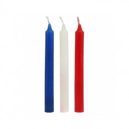 Buy RIMBA - HOT WAX SM CANDLES (3 PIECES) BLUE, WHITE & RED with the best price