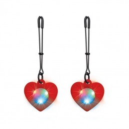 Buy Charmed - Heart Tweezer Nipple Clamps with LED Lights with the best price