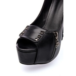 Ocultica - Peep-toe-Pumps Kingad Suurus 38 EU - FETISH FASHION