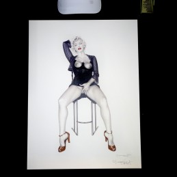 Giovanna Casotto - Marilyn Monroe Signed Art Print 28x38,5cm 2010|EROTIC ART