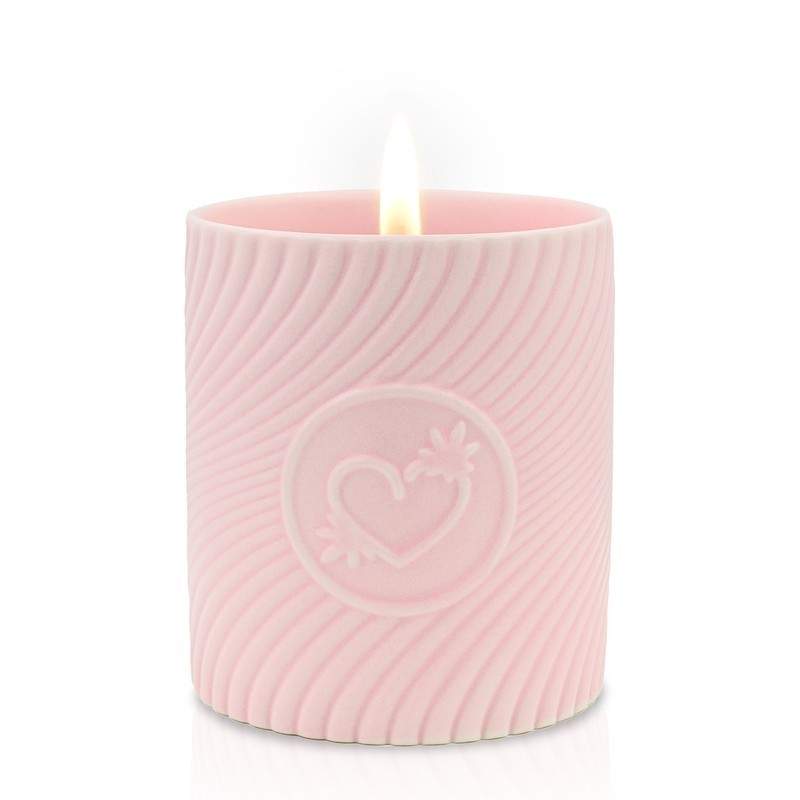 HighOnLove - Pink Massage Candle Strawberries & Champagne Свеча для Массажа