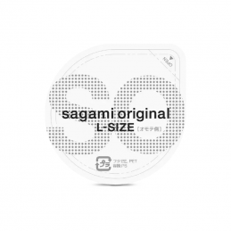 SAGAMI ORIGINAL 0.02 L-SIZE NON-LATEX CONDOMS 1PCS|SAFE SEX