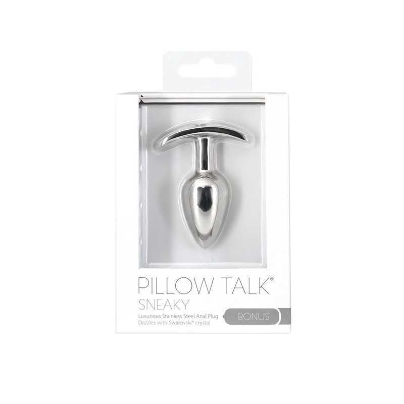 Buy PILLOW TALK - SNEAKY STAINLESS STEEL BUTT PLUG WITH SWAROVSKI CRYSTAL with the best price