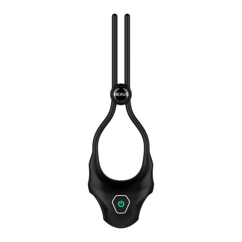 Buy Nexus - Forge Vibrating Adjustable Lasso Silicone Cock Ring Black with the best price